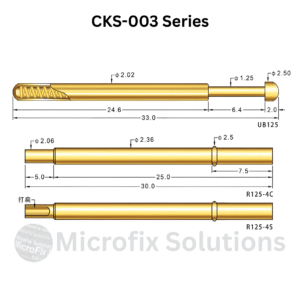 CKS-003 Series Spring Test Probe Pogo Pin – 5 Pcs