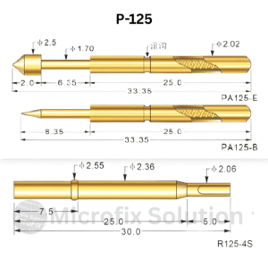 P-125 Spring Test Probe Pogo Pin – 5 Pcs