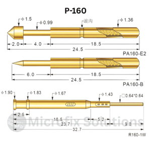 P-160 Spring Test Probe Pogo Pin – 5 Pcs