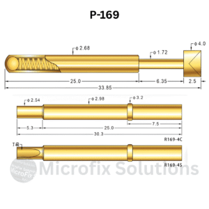 P-169 Spring Test Probe Pogo Pin – 5 Pcs