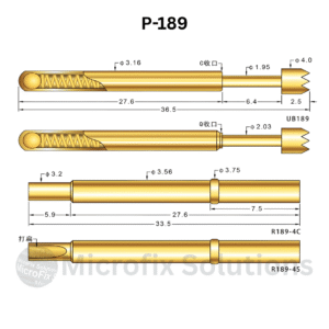 P-189 Spring Test Probe Pogo Pin – 5 Pcs