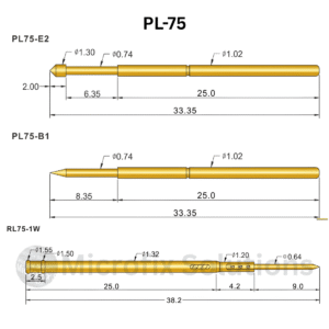 PL-75 Spring Test Probe Pogo Pin – 5 Pcs
